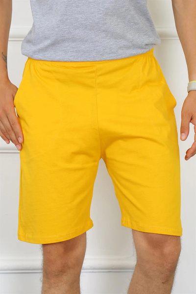 alfa expres Clothing Men's Cotton Yellow Shorts