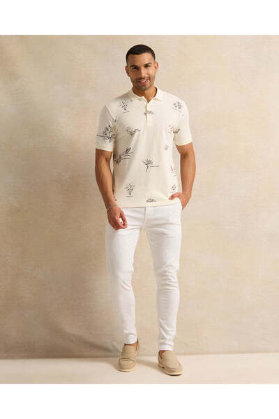 REDTAG Men White Chino Trousers