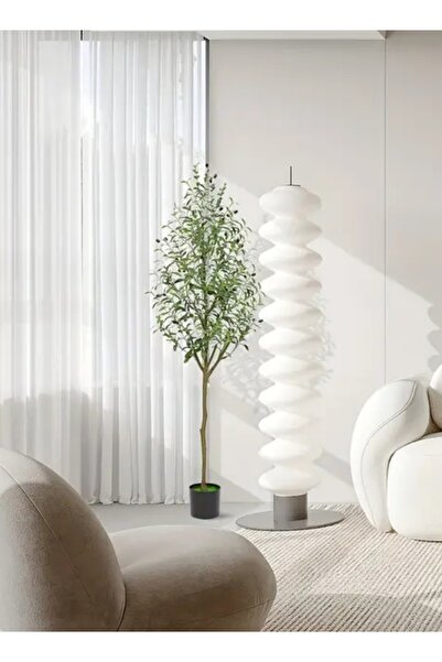 Zztcmp 150CM Artificial Olive Tree with a black pot with an attractive design,make your home more elegant
