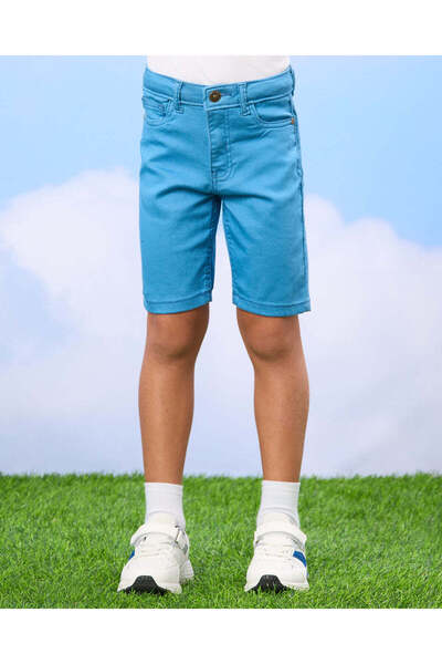 REDTAG Boys Blue Shorts