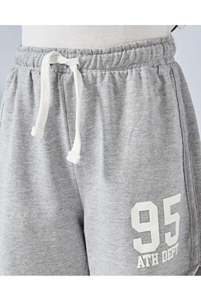 REDTAG Girl Grey Printed Shorts