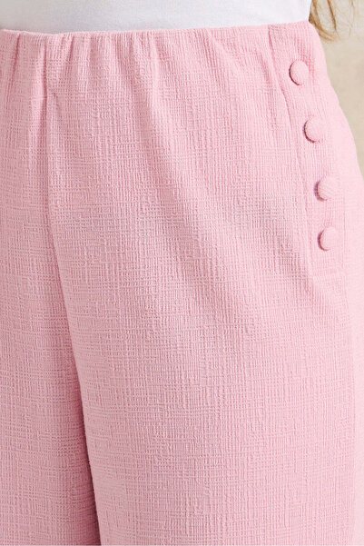REDTAG Senior Girls Pink Embellished Wide Leg Pants