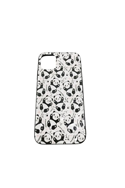 Doty Carcasă tip Panda pentru iPhone 11 (6.1") - Silicon rezistent, Negru/Alb