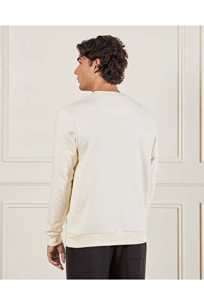 REDTAG Men Ivory Printed Sweatshirt