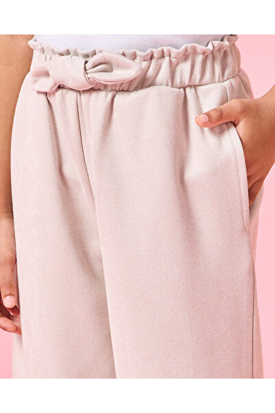 REDTAG Girls Beige With Bow Trouser