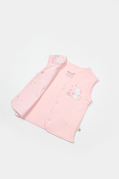Biorganic Pink Vest with Teddy Bear 61504