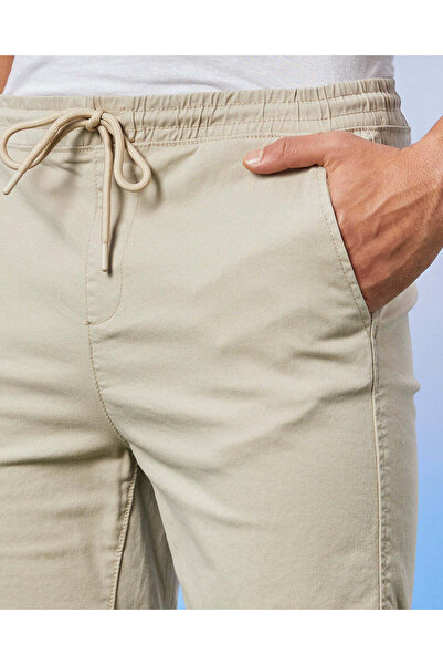 REDTAG Men Beige Pull On Shorts