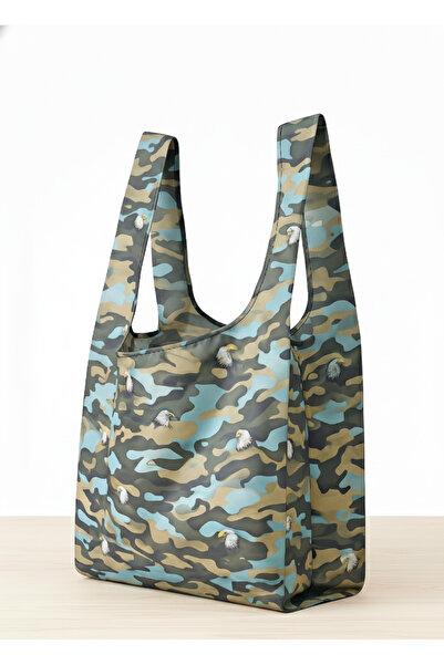 PUREYSMA Camouflage Pattern Foldable Cloth Shopping Bag – Water Resistant and with Cover