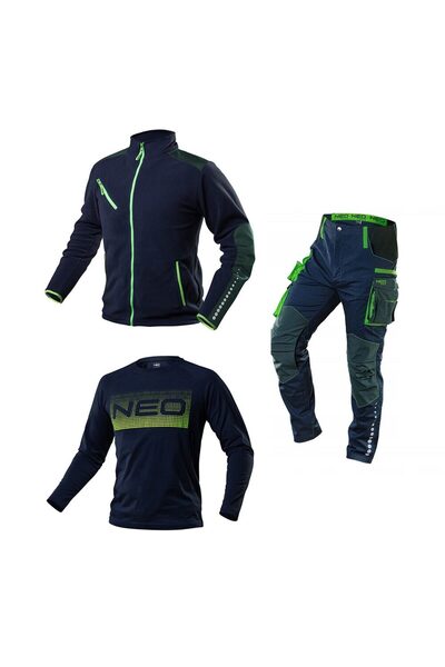 NEO Set imbracaminte de protectie, model Premium, bumbac/poliester/elastan, bleumarin, marime L/52,