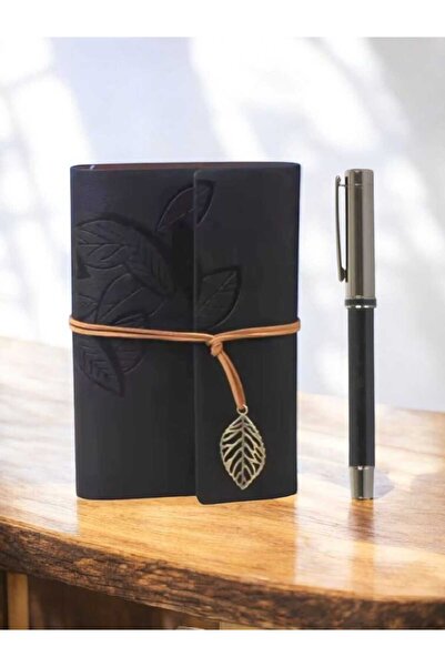 mr shopping Mr Leather Kraft Paper Notebook and Pen Set Agenda Pen Gift Special Design Teacher's Day