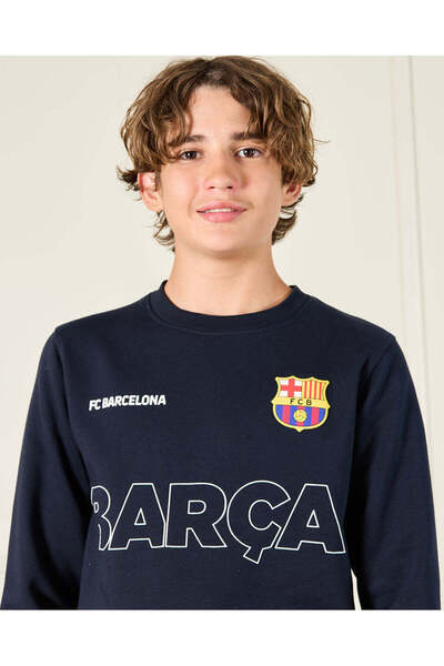 REDTAG Senior Boys Navy Barca Sweatshirt