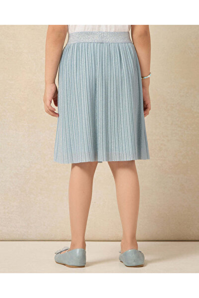 REDTAG Girls Blue Plisse Skirt
