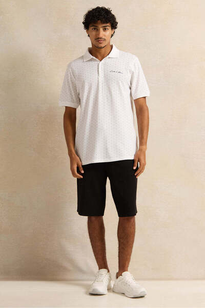 REDTAG Men Black Shorts