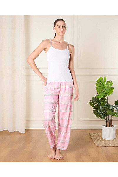 REDTAG Women Pink And Apricot Pyjama Bottom Set (Pack Of 2)