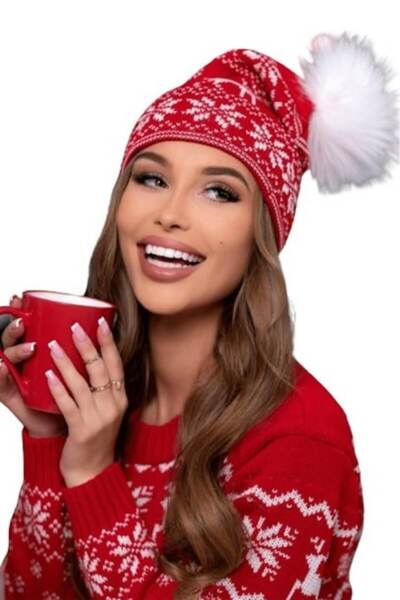 ADROM - Christmas Dress Set, 3 pieces, red, one size INTL