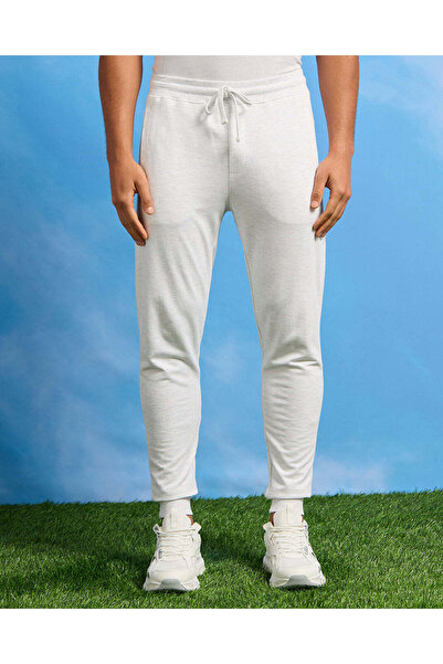 REDTAG Men Ecru Basic Active Pants