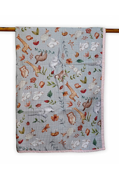 Mimiko غطاء موسلين بطبقتين 100% قطن فائق النعومة، قابل للتنفس، غطاء للأطفال م...