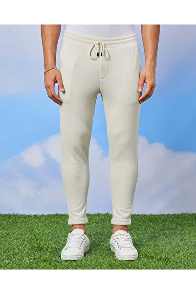 REDTAG Men Beige Smart Trousers