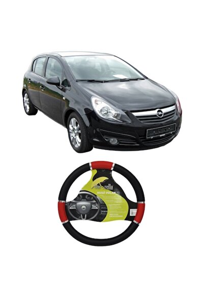 Umbrella Husă volan auto, umbrelă, piele, roșie, 37-39 cm