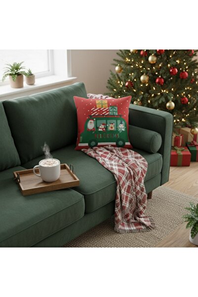 OEM Decorative Christmas pillowcase, with inner zipper, polyester, 6220-33