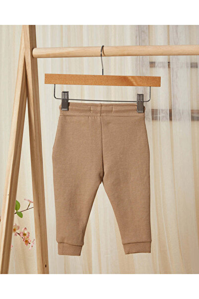 REDTAG Infant Boys Brown Minimalist Track Pants