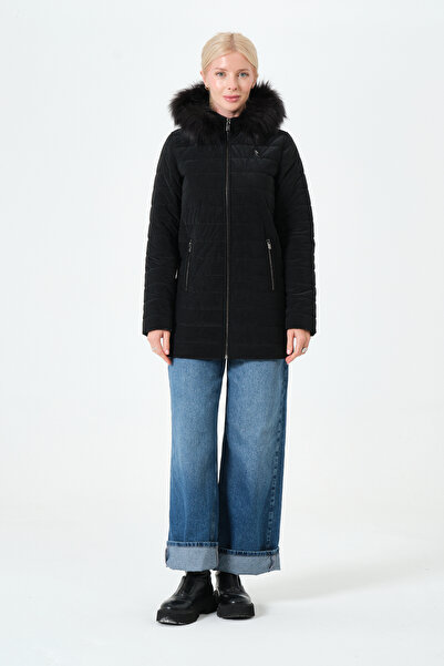 U.S. Polo Assn. Kadın Siyah Mont