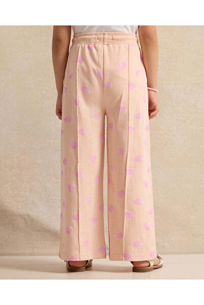 REDTAG Girls Pink Wide Leg Active Pants