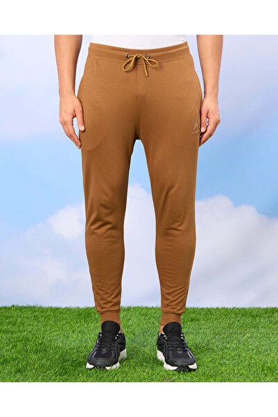 REDTAG Men Brown Solid Active Pants