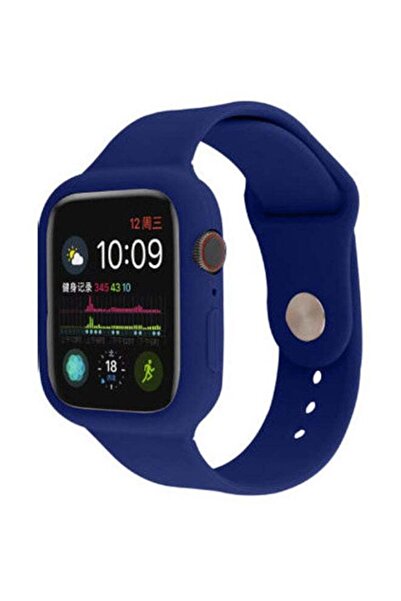 ineix Soft Silicone Replacement Strap With Case For Apple Watch 38-40 mm