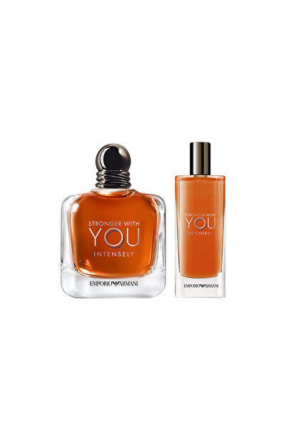 Emporio Armani Stronger With You Intensely 100 ml & 15 ml Erkek Parfüm Seti 7...