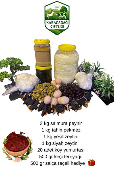 karacadağ Çiftliği Kahvaltılık Set – Peynir, Tahin Pekmez, Zeytin, Tereyağı, ...