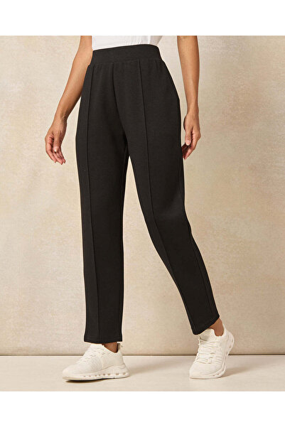 REDTAG Women Black Solid Active Pants