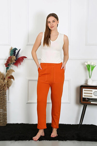 alfa expres Clothing Women's Cotton Pocketed 3 Thread Bottom Sweatpants Tile