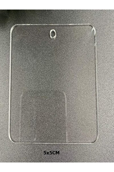 SeHa Design SeHa Pleksi Şeffaf BOŞ Anahtarlık Dekoratif DAİRE 5x5 Cm ( 10 ADET )