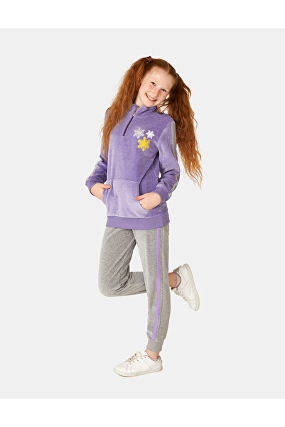 Elsima طقم بيجامة مخملية للفتيات بتصميم النادلة