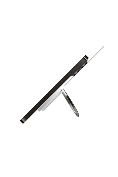 FIXED Magnetic Wireless Charger 15W, MagSafe Compatible, Integrated Ring Holder, USB-C Cable 1.2m, White