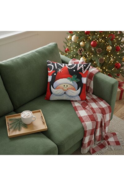 OEM Decorative Christmas pillowcase, with inner zipper, polyester, 6220-2509