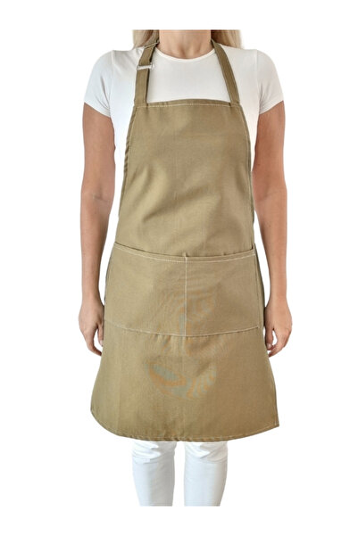 Enoteks مريلة مطبخ مقاومة للماء، مريلة طاهي مع جيبين كبيرين، مريلة باريستا ساكس