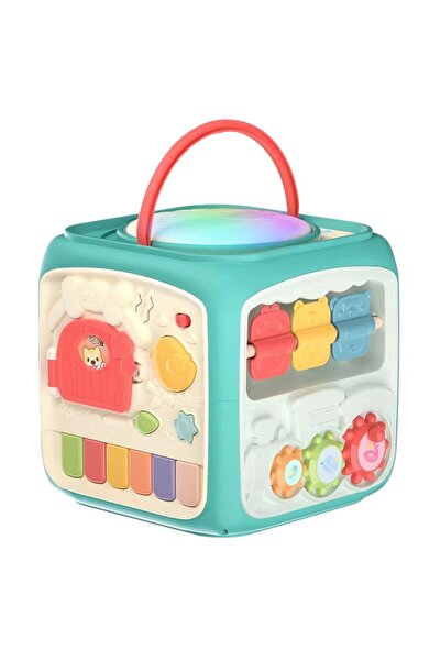 Krista Cub Interactive 6 în 1, cu tobă muzicală multifuncțională, verde