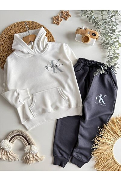 Teeny Weeny Kids Children's Hooded Bottom and Top Tracksuit Set