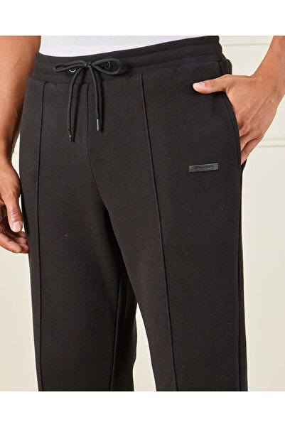 REDTAG Men Black Printed Lounge Pants