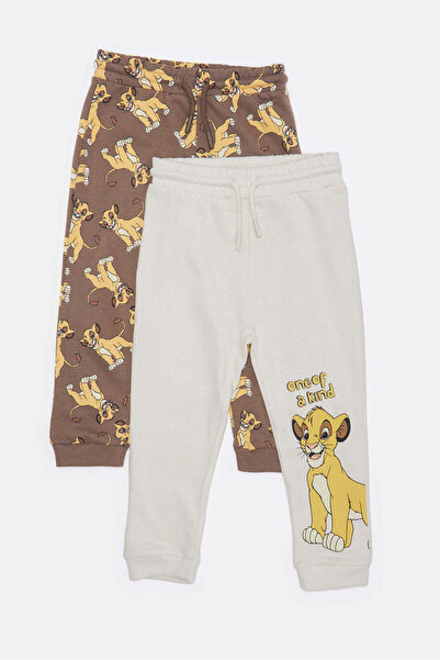 REDTAG Infant Boys Ivory And Brown Active Pants Set (Pack Of 2)