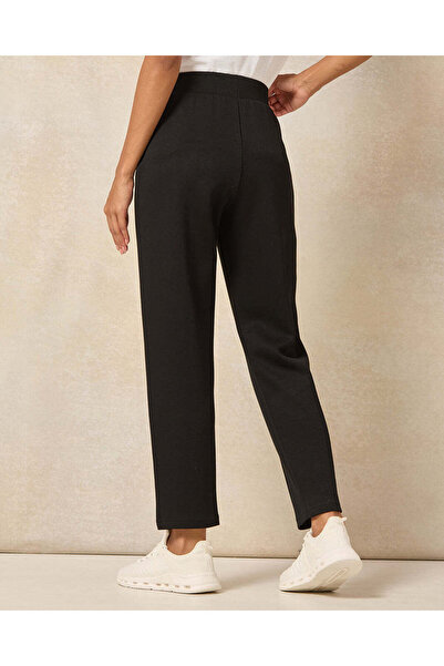 REDTAG Women Black Solid Active Pants