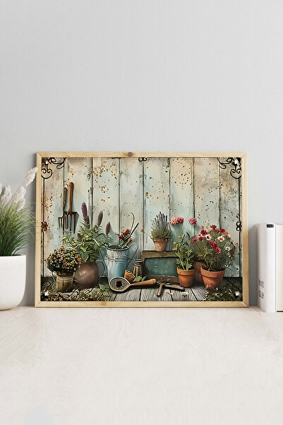 kutuTR Çam Çerçeveli Tekli Dekoratif MDF Duvar Tablosu – 3 Farklı Ebat Seçene...