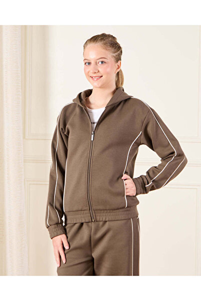 REDTAG Senior Girls Brown Jogger Set (2 Piece)