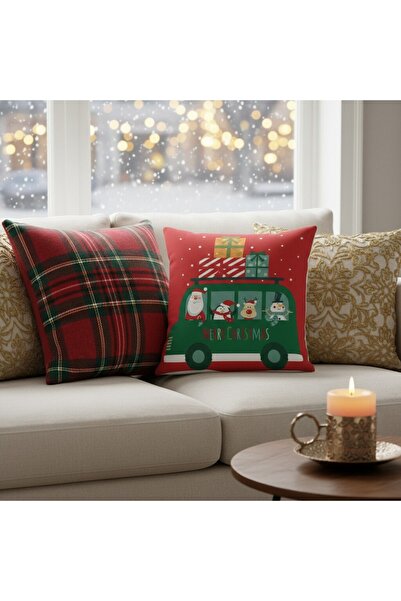 OEM Decorative Christmas pillowcase, with inner zipper, polyester, 6220-33