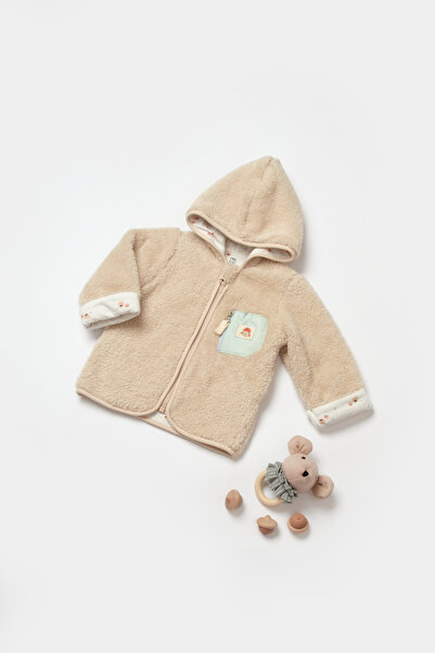 Bibaby Happy Beige Camper Cardigan
