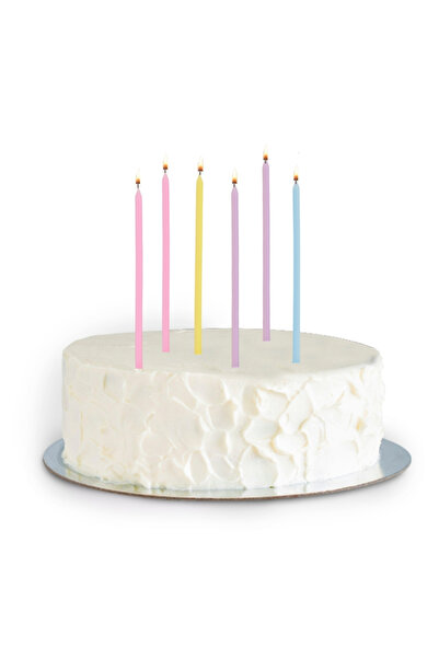 Le Mabelle Çok Renkli 6'lı Makaron Parti Mumu