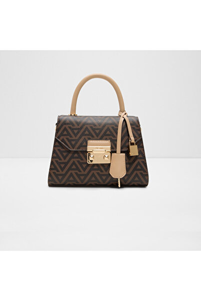 Aldo حقيبة ساتشيل كريليتا مونوغرام بمقبض علوي وقفل قابل للفصل