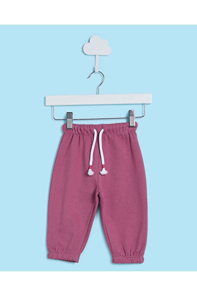 REDTAG بنطلون رياضي أرجواني للبنات الرضع مع رباط